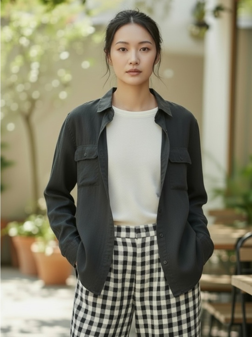 Handmade in Boonville, CA 100% Linen Shirt